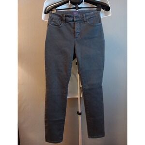 Nyjd Womans Gray Skinny Jean Leggings Petite Sz 6